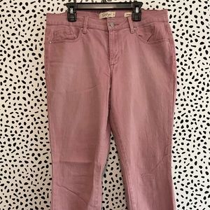 NWOT Jessica Simpson Forever Rolled Mauve Pink Skinny Jeans